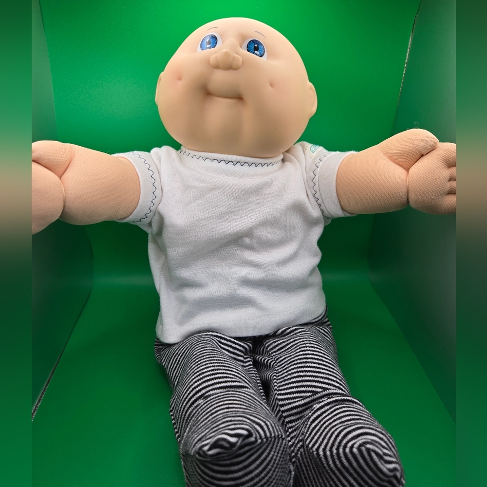 Cuddly Kids Doll with Blue Eyes Cabbage Patch
